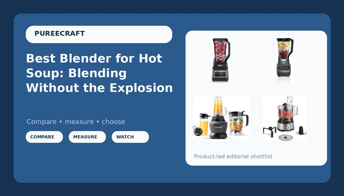 Best Blender for Hot Soup: Blending Without the Explosion - PureeCraft review with measurements and honest opinion