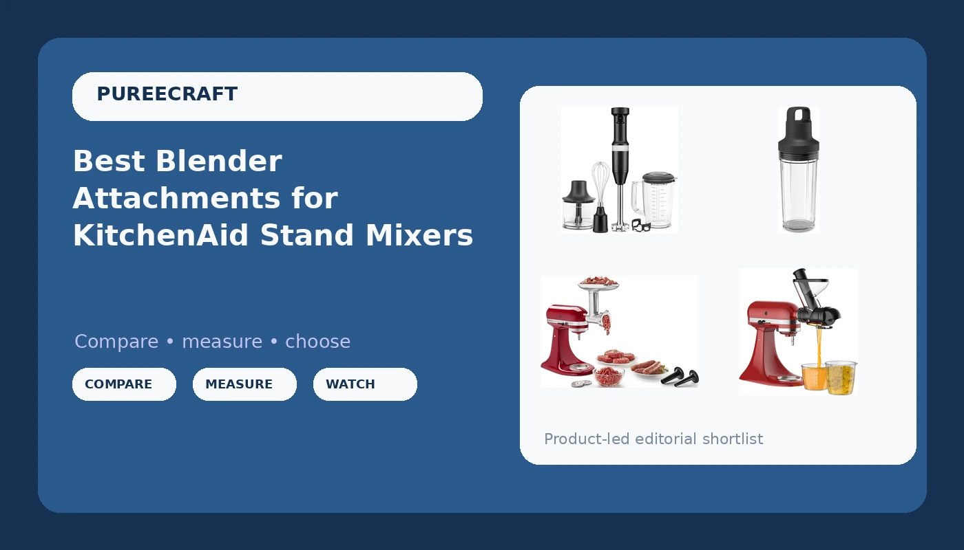 Best Blender Attachments for KitchenAid Stand Mixers - PureeCraft review with measurements and honest opinion