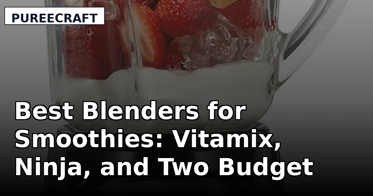 Best Blenders for Smoothies: Vitamix, Ninja, and Two Budget Machines
