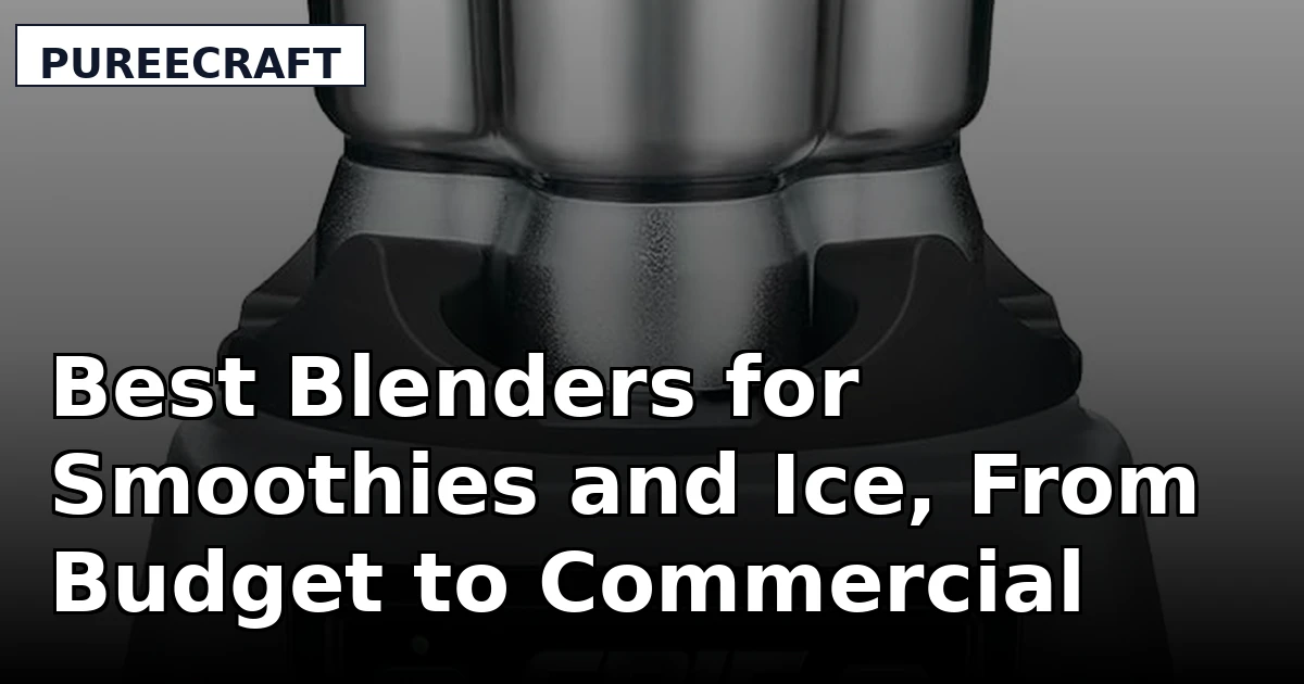 Best Blenders for Smoothies and Ice, From Budget to Commercial