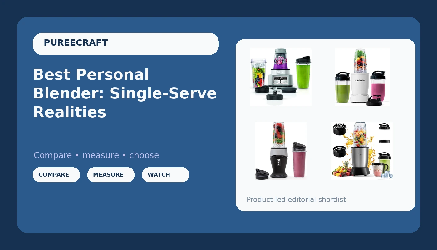 Best Personal Blender: Single-Serve Realities - PureeCraft review with measurements and honest opinion