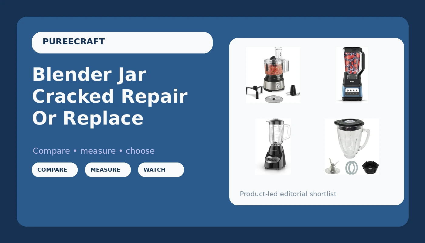 Blender Jar Cracked Repair Or Replace - PureeCraft review with measurements and honest opinion
