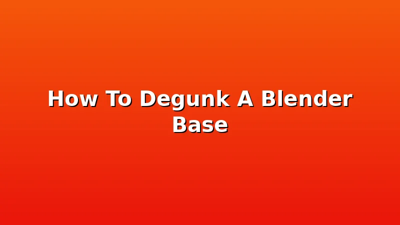 How To Degunk A Blender Base - PureeCraft review with measurements and honest opinion