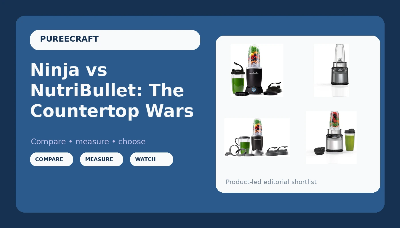 Ninja vs NutriBullet: The Countertop Wars - PureeCraft review with measurements and honest opinion