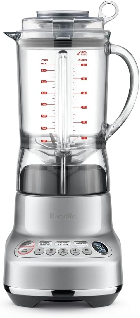Breville BBL620SIL Fresh and Furious Blender for Kitchens, Silver