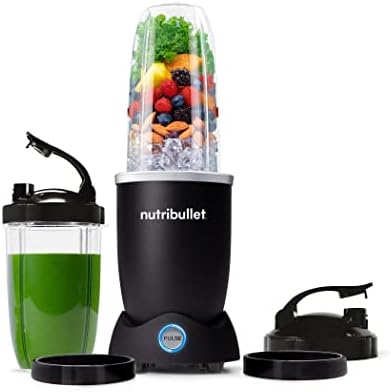 nutribullet Pro+ Personal Blender 1200W – Pulse Function, Auto Shut-Off, Nutrient Extractor for Smoothies, Shakes & Salsas – Includes 32 oz & 24 oz To-Go Cups, Matte Black
