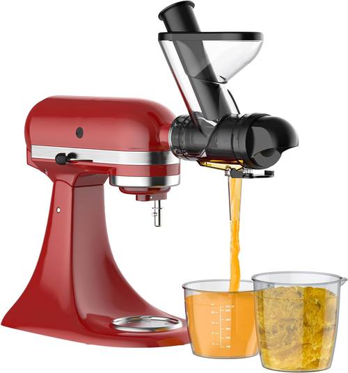 GVODE Masticating Juicer Attachment for KitchenAid Mixer, Dual Feed Chute