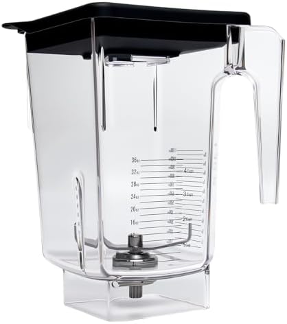 72 oz Blender Replacement Jar Compatible with Blendtec Blenders, BPA-Free Container with Lid and Stainless Steel Blade Assembly, Ideal for Home Kitchens, Smoothies, Cafés and Commercial Use
